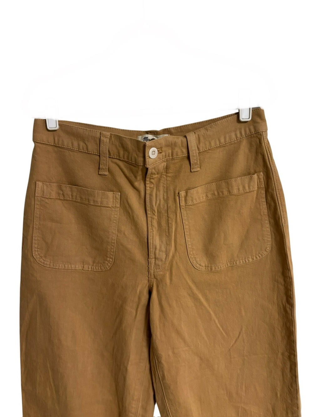 Madewell Emmett 2.0 wide leg crop balloon utility pants patch pockets khaki 30 - Picture 5 of 14